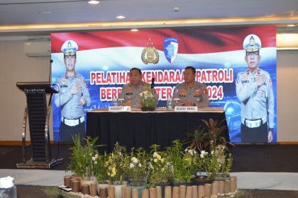 pelatihan kendaraan patroli