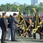 Prabowo Anugerahkan Tanda Kehormatan Nugraha Sakanti dalam HUT Bhayangkara ke-79