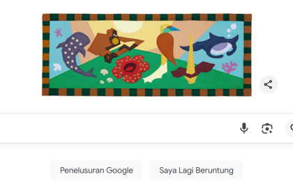 Google rayakan hari cinta puspa dan satwa nasional hari ini