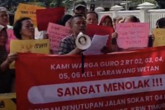 Warga Guro 2 Tolak Penutupan Jalan Soka di Kawasan Stadion Singaperbangsa